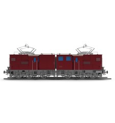3d illustration of train. white background isolated. icon for game web.