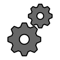 gears machinery isolated icon vector illustration design