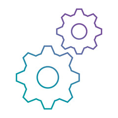 gears machinery isolated icon vector illustration design