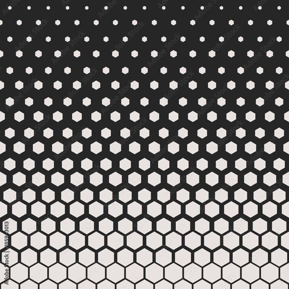 Aufkleber abstract geometric pattern. hipster fashion design print hexagonal pattern. white honeycombs on a bl