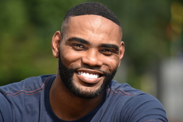 Fototapeta premium Bearded Male Smiling
