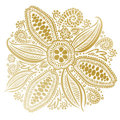 Cocoa beans illustration. Chocolate cocoa beans.