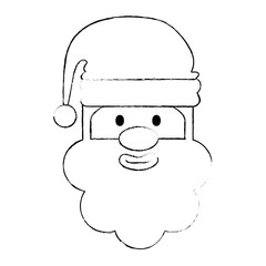 Obraz na płótnie Canvas cute santa claus kawaii character vector illustration design