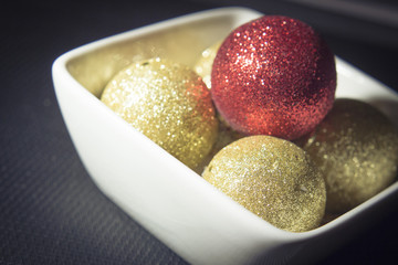 Assorted Christmas decorative ornaments