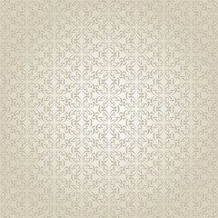 Silver wallpaper. Modern background, flower pattern. Retro style. Silver and gray color. Vector art