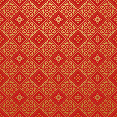 Red Wallpaper Asian texture: Chinese, Japanese, Indian. Vector.