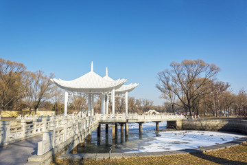 Pavilion in winter