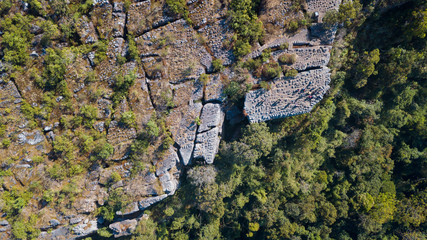 Aerial view of Lan Hin Poom at Phu Hin Rong Kla National Park