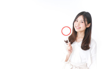 Young woman having ok sign