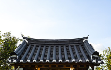 Fototapeta premium Korean style roof