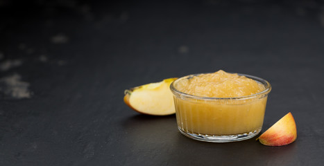 Homemade Applesauce (selective focus)