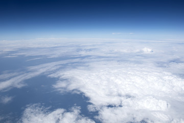 Scenery looking down from the sky