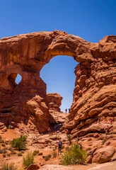 Fototapete Naturpark Natural parks of America. Arches National Park, Utah, USA. Natural stone arch from sandstone in the Moab Desert  © Maryna Konoplytska