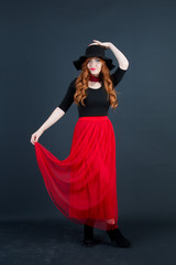 Fototapeta premium portraits on black background