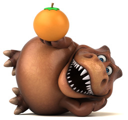 Fun Trex - 3D Illustration © Julien Tromeur