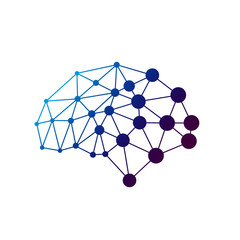 abstract brain logo vector