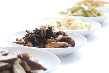 Potato salad and Japan variety of dishes