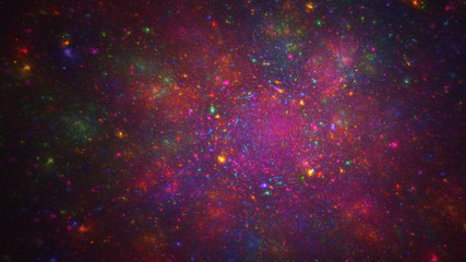 Colorful nebula space abstract background
