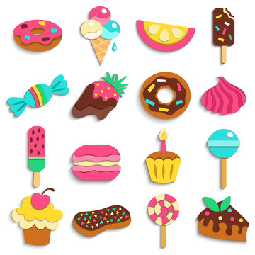 Sweets Party Treats Icons Collection