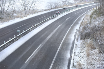 Tohoku Expressway in Winter