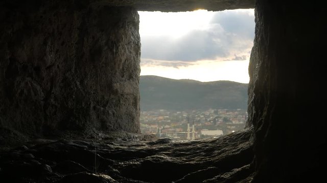 Montenegro, Stri Bar. View from embrasure of the old Fortress