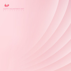 Abstract pink light background with curve lines smooth for valentines day, Vector illustration