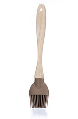 Silicon pastry brush separated on white background