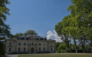 Fototapeta na wymiar Château de Voltaire à Ferney-Voltaire, Ain, France