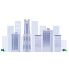 ビル群　都会　ビル　不動産　イラスト