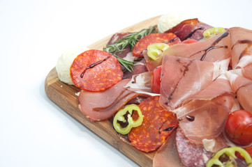 Hot sausage and smoked meat