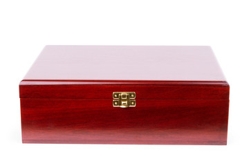 empty wooden box isolated