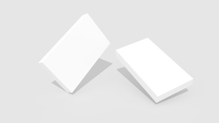 3D White box mock up illustrating.