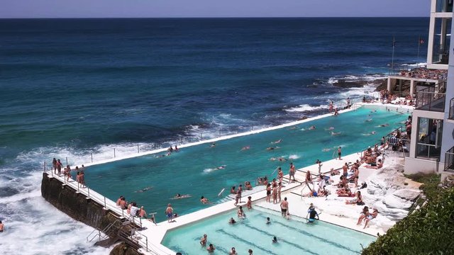 the icebergs pool at bondi beach, australia's most famous beach