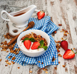 Homemade baked granola