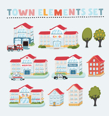 Public building. Set 