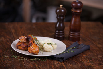 Grilled chicken legs