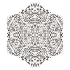 Mandala. Abstract decorative background. Islam, Arabic, oriental, indian, ottoman, yoga motifs.