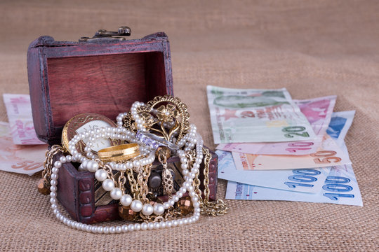 Turkish Money and Jewelry Chest
