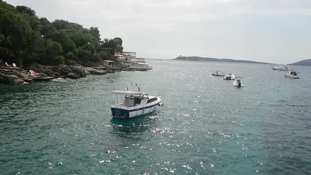 Boats in the sea near the beach of Janice