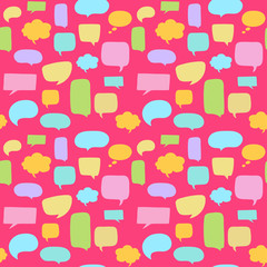 Speech bubbles seamless pattern.