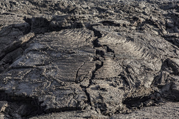 Stones of volcanic flow give a beautiful  structure