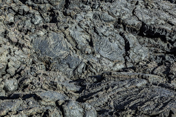 Stones of volcanic flow give a beautiful  structure