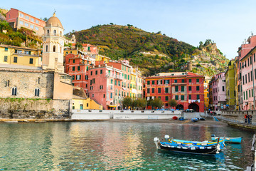 colorful town of vernazza at cinque terre, italy