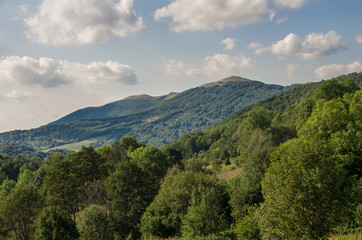 Fototapeta na wymiar Polish mountains Bieszczady National Park . Carpathian Mountains