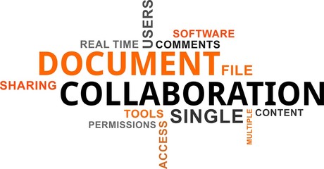 word cloud - document collaboration