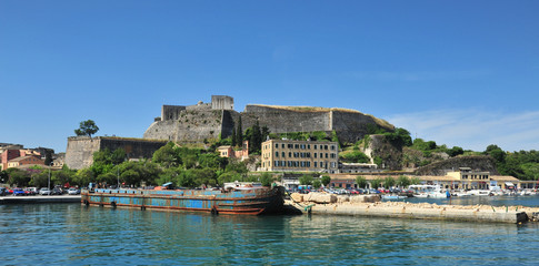 Fort and Harbour, Corfu Town, Corfu, Greece