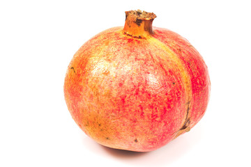 Pomegranate fruit isolated on white