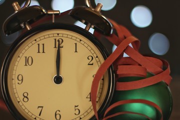 Christmas and new year's eve celebration and countdown