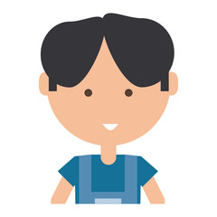 cartoon mechanic man icon