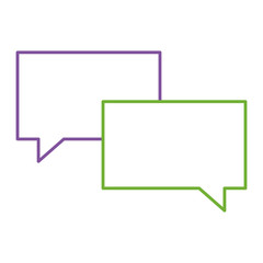 speech bubbles message talk chat icon